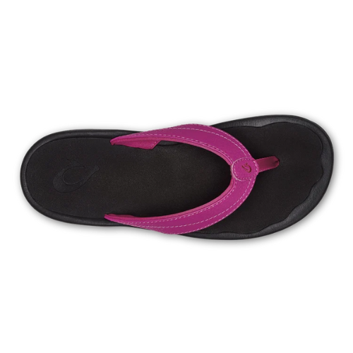 OluKai Women's 'Ohana Sandal - Flower / Black