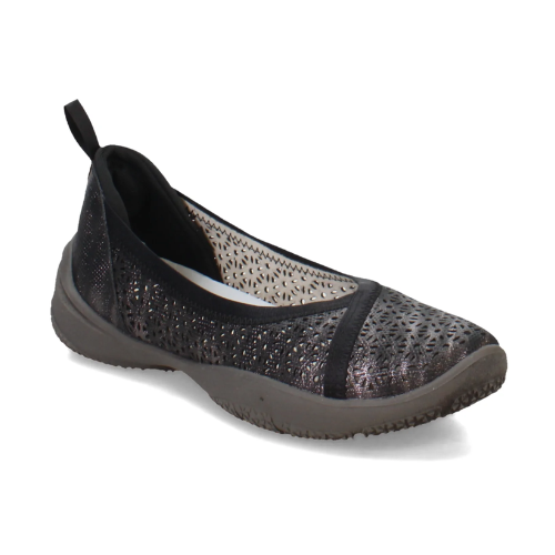 JBU by JAMBU Women's Emma Shimmer Flat Shoe - Black