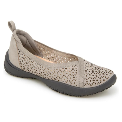 JBU by JAMBU Women's Emma Shimmer Flat Shoe - Taupe