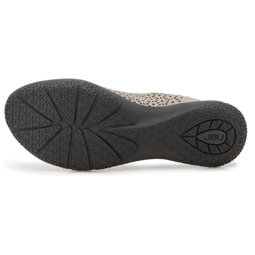 JBU by JAMBU Women's Emma Shimmer Flat Shoe - Taupe
