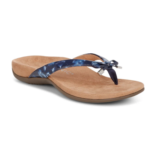 VIONIC Women's Bella Toe Post - Navy Print