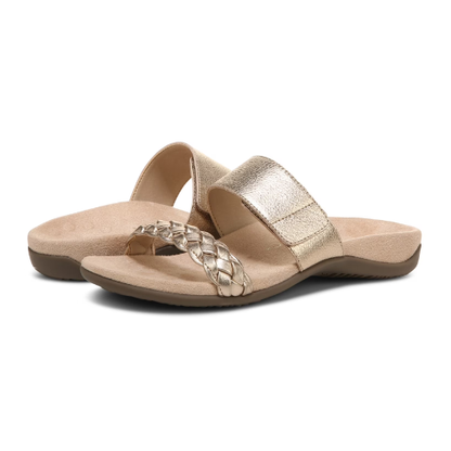 Vionic Women's Jeanne Slide Sandal - Gold