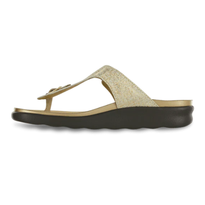 Sanibel Thong Shiny Gold Sandal