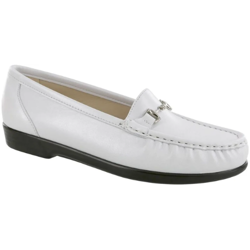 Metro Pearl White Slip-On Loafers