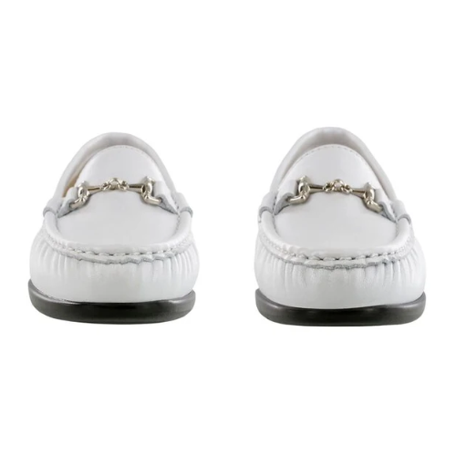 Metro Pearl White Slip-On Loafers