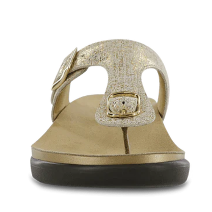 Sanibel Thong Shiny Gold Sandal