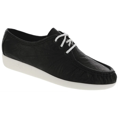 Siesta Black Larse Lace-Up Loafers
