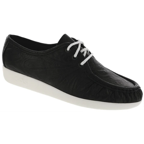 Siesta Black Larse Lace-Up Loafers