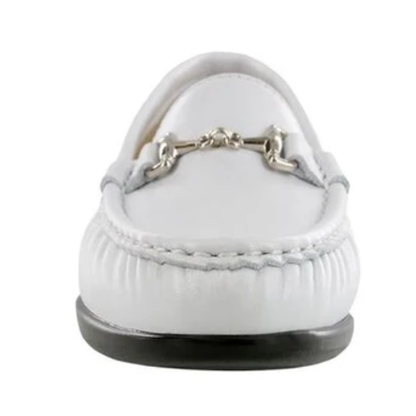 Metro Pearl White Slip-On Loafers