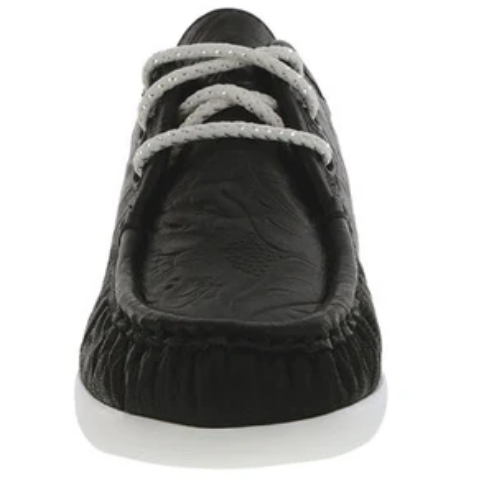 Siesta Black Larse Lace-Up Loafers
