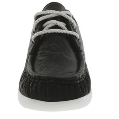 Siesta Black Larse Lace-Up Loafers