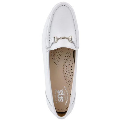 Metro Pearl White Slip-On Loafers
