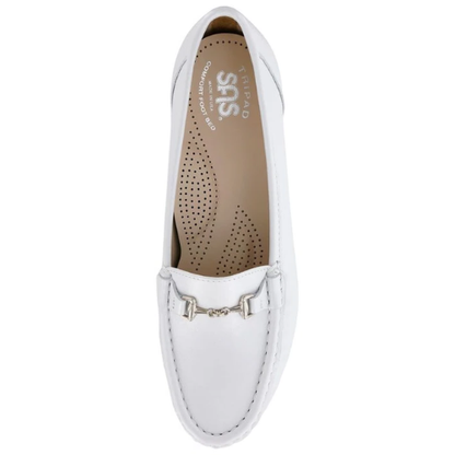 Metro Pearl White Slip-On Loafers