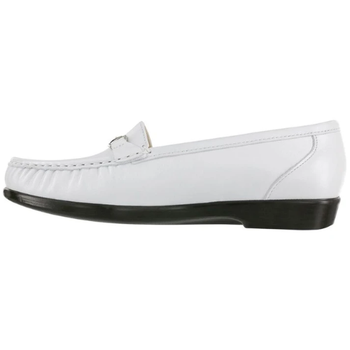 Metro Pearl White Slip-On Loafers