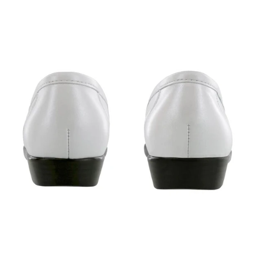Metro Pearl White Slip-On Loafers