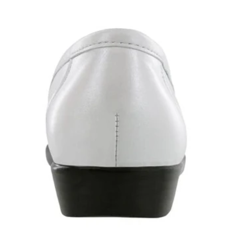 Metro Pearl White Slip-On Loafers
