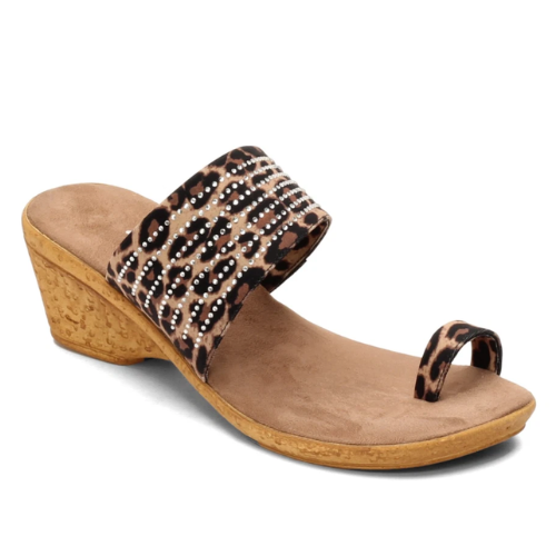 Onex Women's Luca Leopard Wedge Sandal