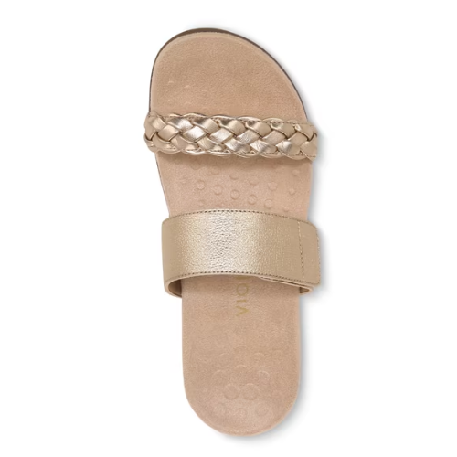 Vionic Women's Jeanne Slide Sandal - Gold