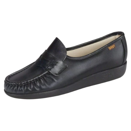 Classic Black Slip-On Loafers