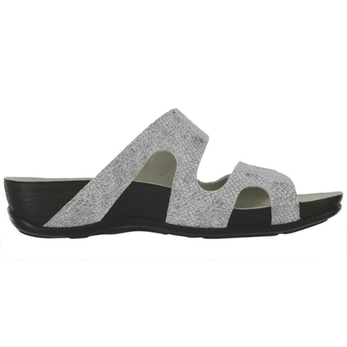SAS women's seaside leather slide sandal – White