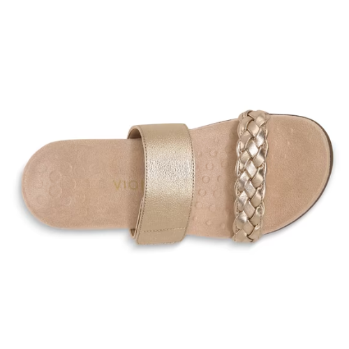 Vionic Women's Jeanne Slide Sandal - Gold