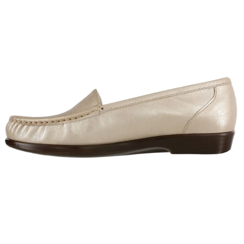 Simplify Slip On Gold Loafers