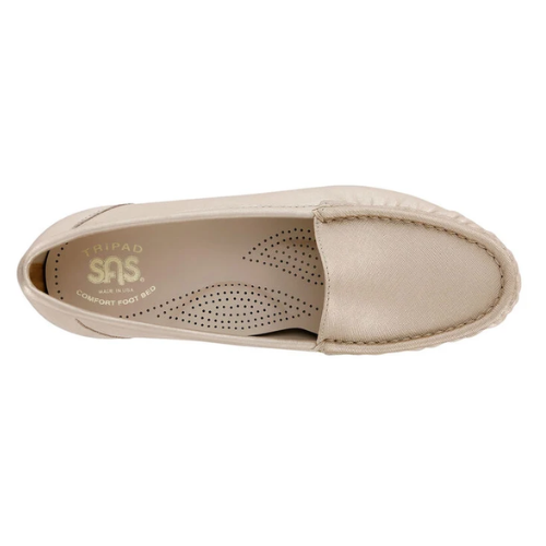Simplify Slip On Gold Loafers
