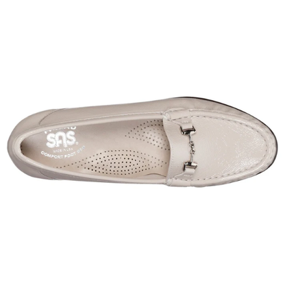 Metro Bone Patent Slip-On Loafers