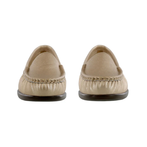 Simplify Slip On Gold Loafers