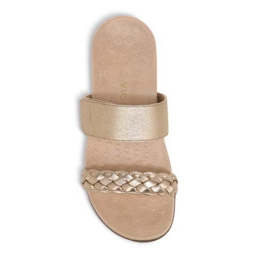 Vionic Women's Jeanne Slide Sandal - Gold