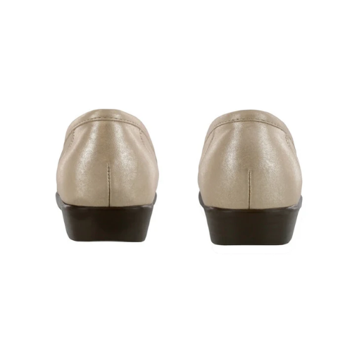 Simplify Slip On Gold Loafers