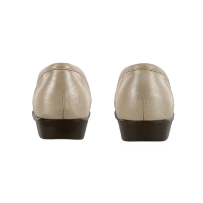 Simplify Slip On Gold Loafers