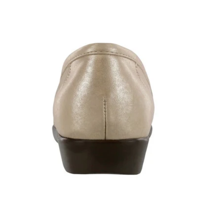 Simplify Slip On Gold Loafers