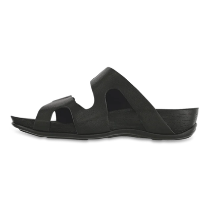 SAS women's seaside gravity leather slide sandal - Black