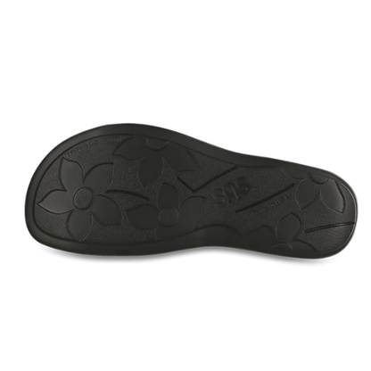 SAS women's seaside gravity leather slide sandal - Black