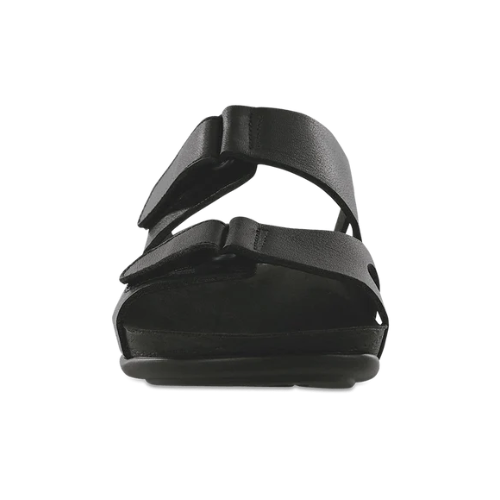 SAS women's seaside gravity leather slide sandal - Black