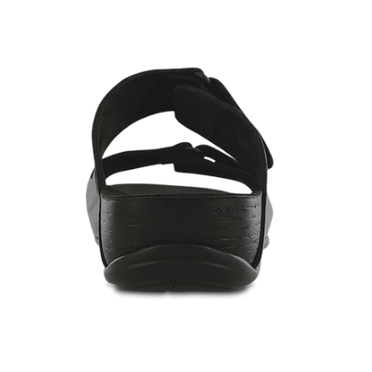SAS women's seaside gravity leather slide sandal - Black
