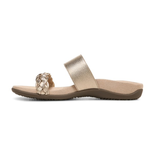 Vionic Women's Jeanne Slide Sandal - Gold