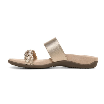 Vionic Women's Jeanne Slide Sandal - Gold