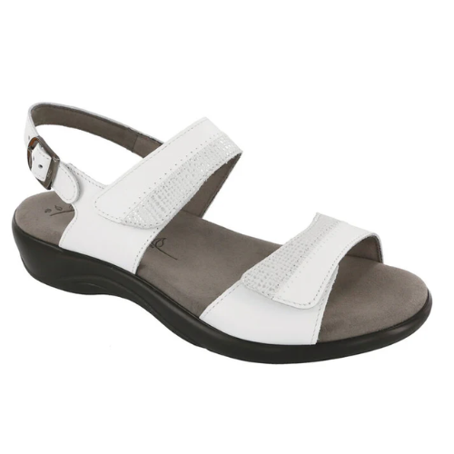 Nudu Heel Strap White Sandals
