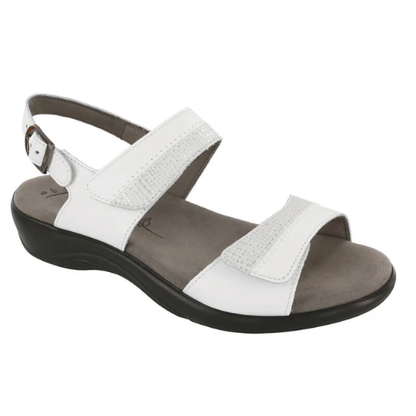 Nudu Heel Strap White Sandals