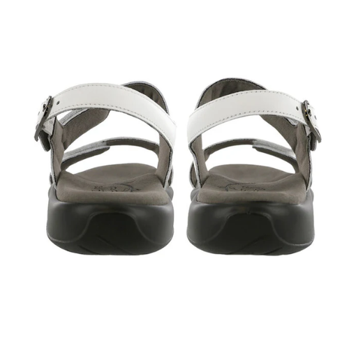 Nudu Heel Strap White Sandals