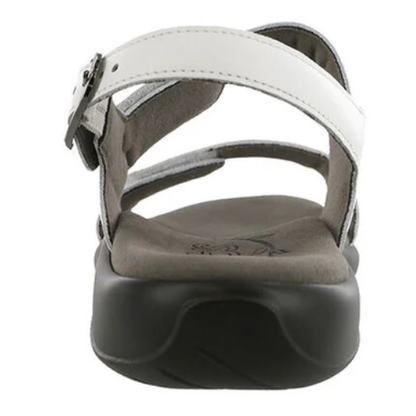 Nudu Heel Strap White Sandals