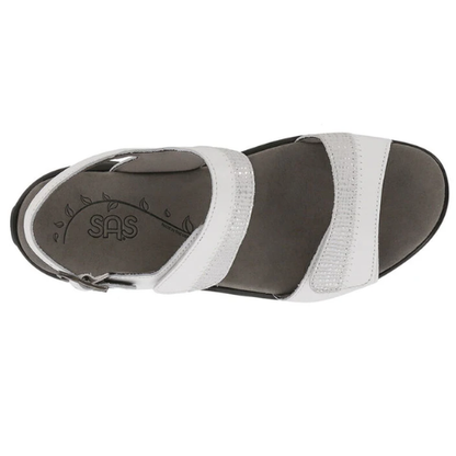 Nudu Heel Strap White Sandals