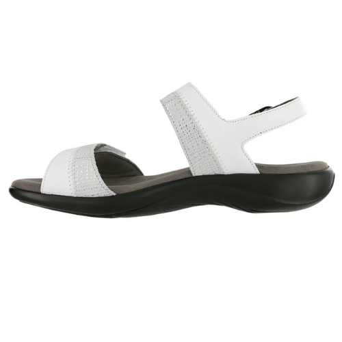 Nudu Heel Strap White Sandals