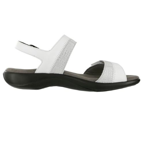 Nudu Heel Strap White Sandals