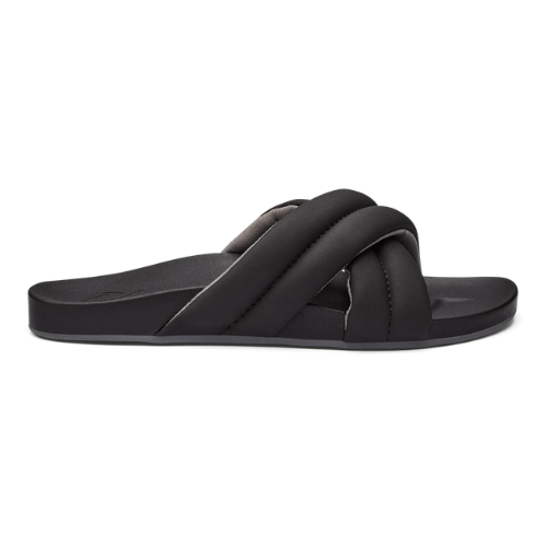OluKai Women's Hila Slide Slipper - Black