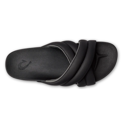 OluKai Women's Hila Slide Slipper - Black