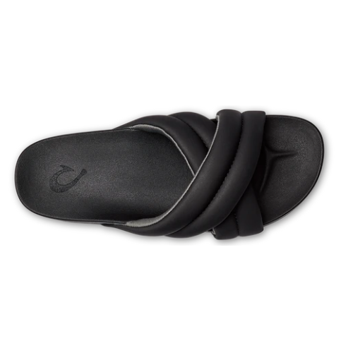 OluKai Women's Hila Slide Slipper - Black