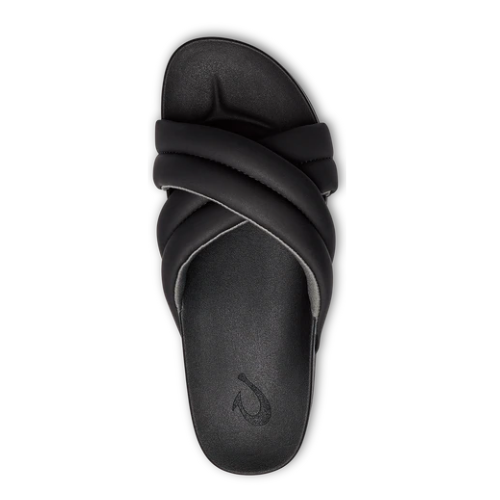 OluKai Women's Hila Slide Slipper - Black